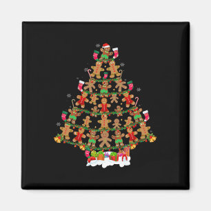 Family Pajama stelt kerstmis in Jolly Gingerbrood Magneet