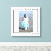 Family Personalized Photo and Text Typography Canvas Afdruk (Insitu (Houten vloer))