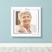 Family Personalized Photo and Text Typography Canvas Afdruk (Insitu (Houten vloer))