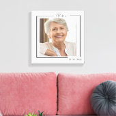 Family Personalized Photo and Text Typography Canvas Afdruk (Insitu (Woonkamer))