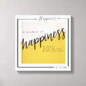 Family Personalized Photo and Text Typography Canvas Afdruk (Voorkant)