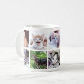 Family Pet Photo Collage Koffiemok (Voorkant links)
