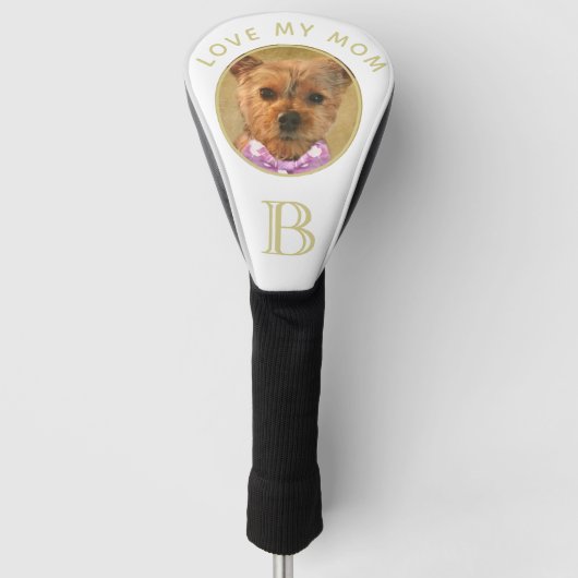Family Pet Photo Custom Monogram mama Golfheadcover (Voorkant)