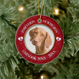 Family Pet Photo Memorial Keramisch Ornament