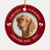 Family Pet Photo Memorial Keramisch Ornament (Voorkant)
