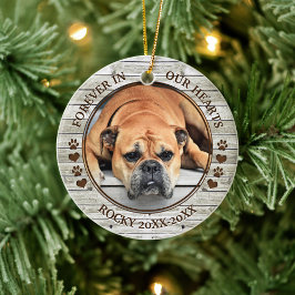 Family Pet Photo Memorial Keramisch Ornament