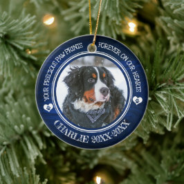 Family Pet Photo Memorial Keramisch Ornament