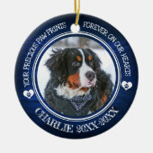 Family Pet Photo Memorial Keramisch Ornament (Voorkant)
