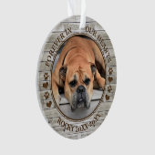 Family Pet Photo Memorial Ornament (voorkant)
