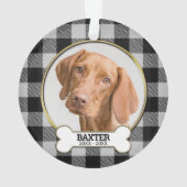 Family Pet Photo Memorial Ornament (achterkant)