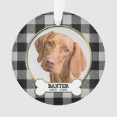 Family Pet Photo Memorial Ornament (voorkant)