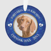 Family Pet Photo Memorial Ornament (voorkant)