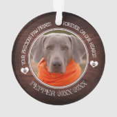 Family Pet Photo Memorial Ornament (achterkant)