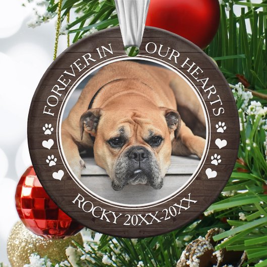 Family Pet Photo Memorial Ornament