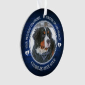Family Pet Photo Memorial Ornament (voorkant)