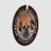 Family Pet Photo Memorial Ornament (voorkant)