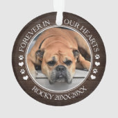 Family Pet Photo Memorial Ornament (achterkant)