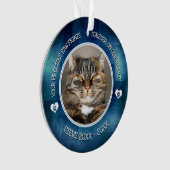 Family Pet Photo Memorial Ornament (voorkant)