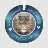 Family Pet Photo Memorial Ornament (achterkant)