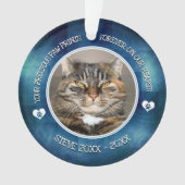 Family Pet Photo Memorial Ornament (voorkant)