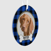 Family Pet Photo Memorial Ornament (voorkant)