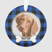 Family Pet Photo Memorial Ornament (voorkant)