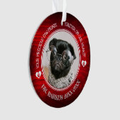 Family Pet Photo Memorial Ornament (voorkant)