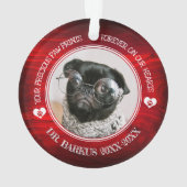 Family Pet Photo Memorial Ornament (achterkant)