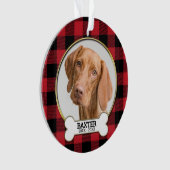 Family Pet Photo Memorial Ornament (voorkant)