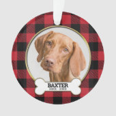 Family Pet Photo Memorial Ornament (voorkant)