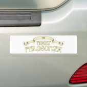 Family Philosopher Bumpersticker (Op auto)