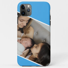 Family Photo blue Case-Mate iPhone Case