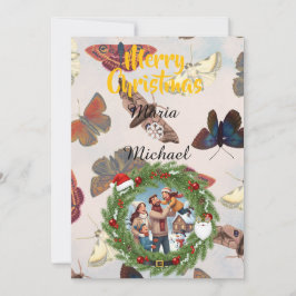 ❄️ Family Photo Brush Invitation ❄️ Save The Date