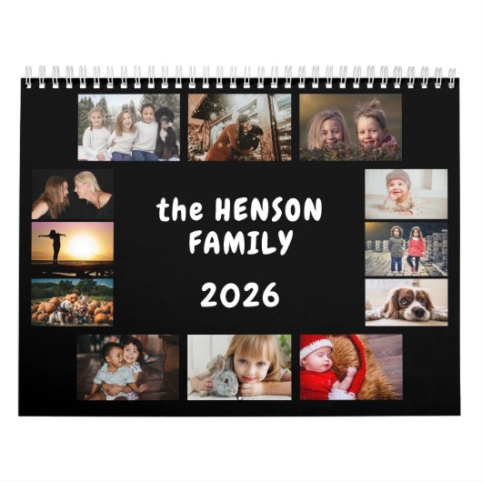 Family Photo Calendar 2026 Monthly 12 Photos Kalender (Hoes)