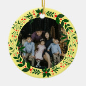 Family Photo Ceramic Ornament (Voorkant)