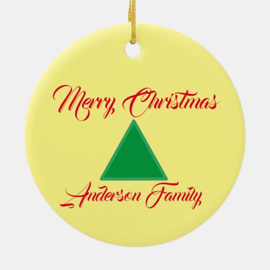 Family Photo Ceramic Ornament (Achterkant)