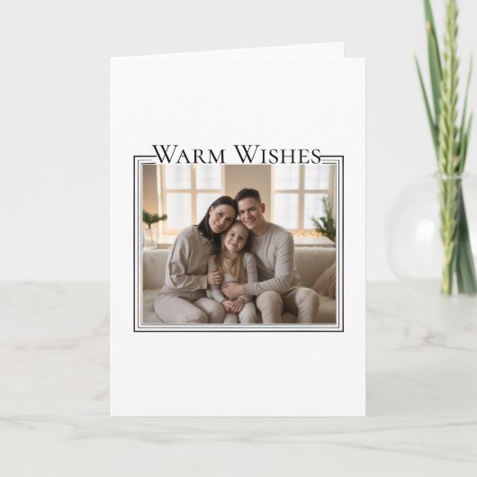 Family Photo Christmas Card Feestdagen Kaart (Voorkant)