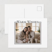 Family Photo Christmas Card Feestdagenkaart (Voorkant / Achterkant)