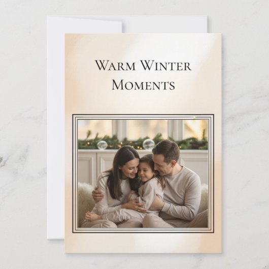 Family Photo Christmas Card Feestdagenkaart (Voorkant)