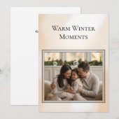 Family Photo Christmas Card Feestdagenkaart (Voorkant / Achterkant)