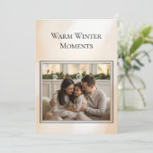 Family Photo Christmas Card Feestdagenkaart (Staand voorkant)