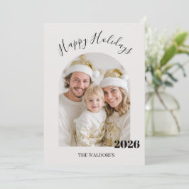 Family Photo Christmas Card | Happy Holidays Feestdagenkaart