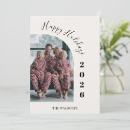 Family Photo Christmas Card | Happy Holidays Feestdagenkaart