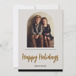 Family Photo Christmas Card | Happy Holidays Feestdagenkaart