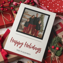 Family Photo Christmas Card | Happy Holidays