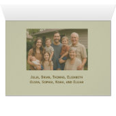Family Photo Christmas Card Holy Land Theme (Binenzijde Horizontaal (Onderkant))