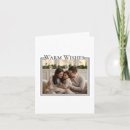 Family Photo Christmas Card Kaart