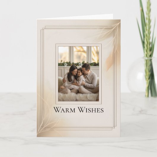 Family Photo Christmas Card Kaart (Voorkant)