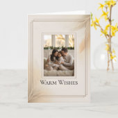 Family Photo Christmas Card Kaart (Gele Bloem)