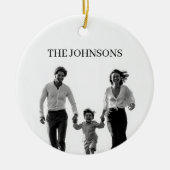 Family Photo Christmas Ornament Gift (Voorkant)